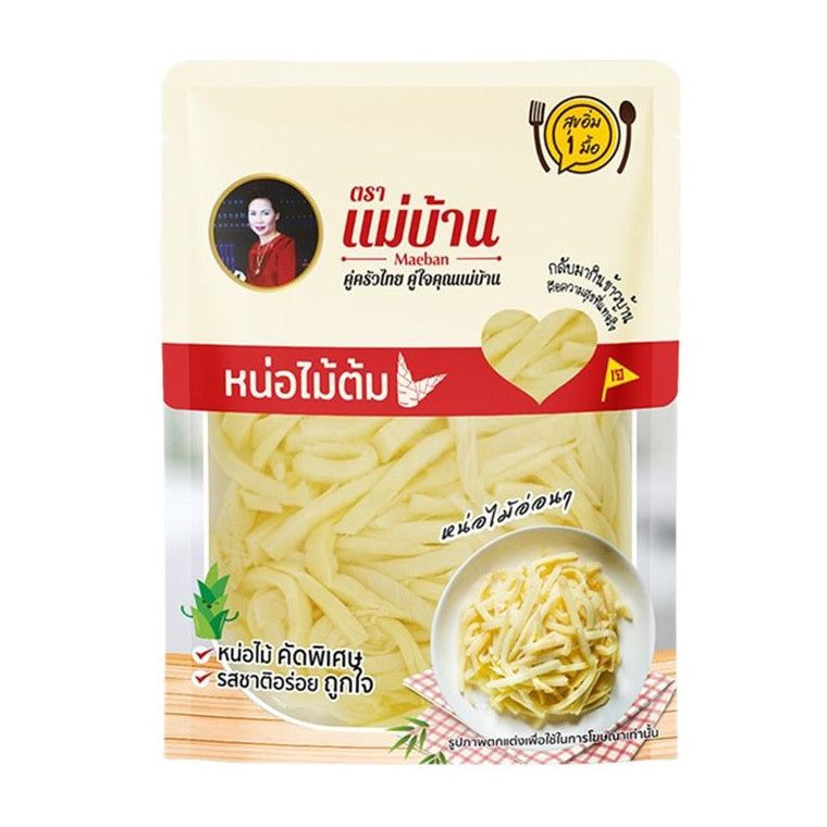 หน่อไม้เส้นในน้ำเกลือ - แม่บ้าน 150g