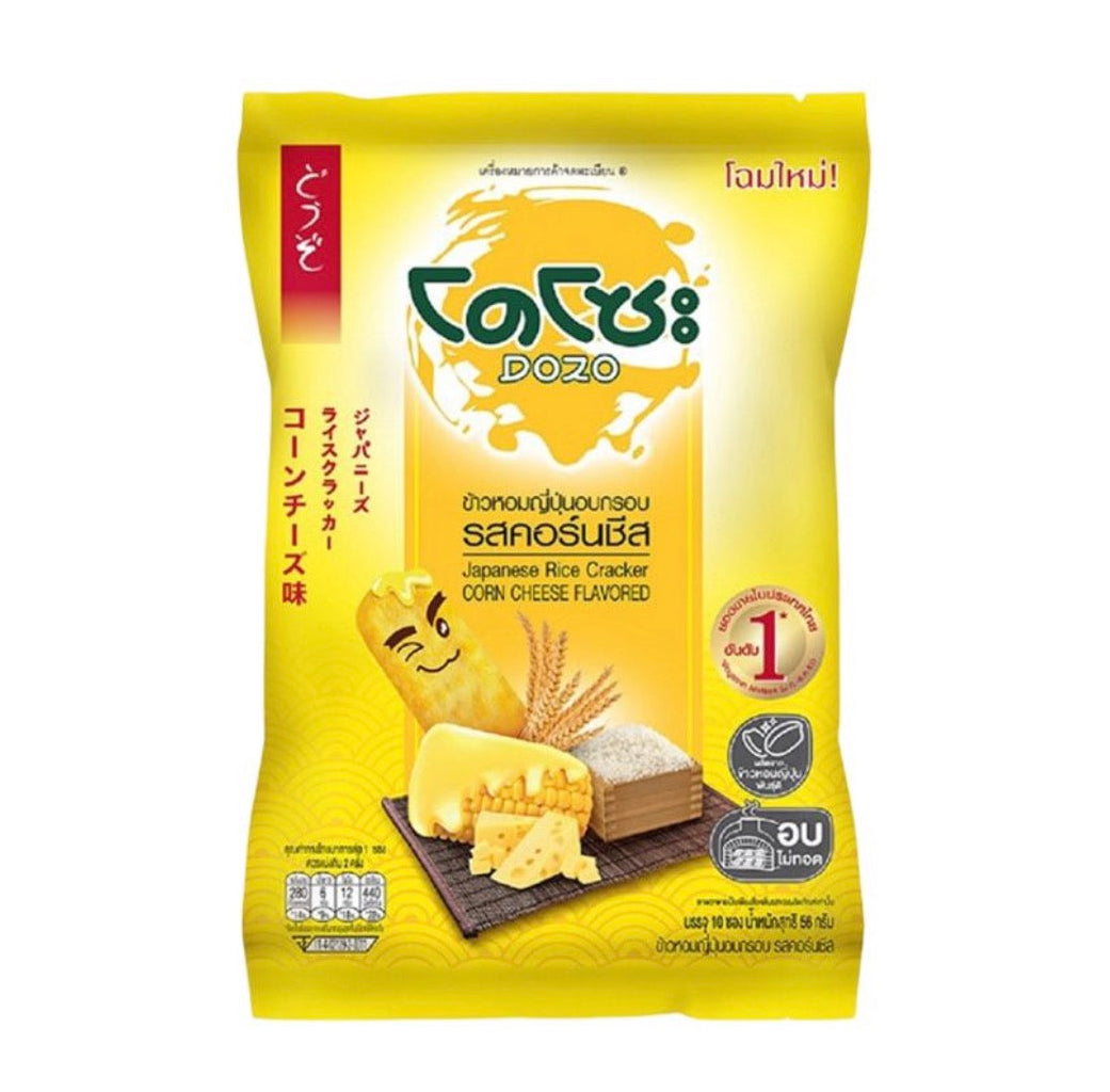 Dozo Baked Rice Cracker Corn Cheese Flavor 56g