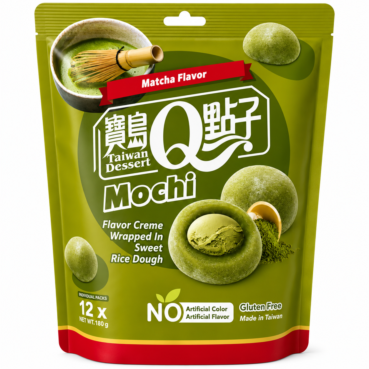 โมจิรสชาเขียวเข้มข้น 180g