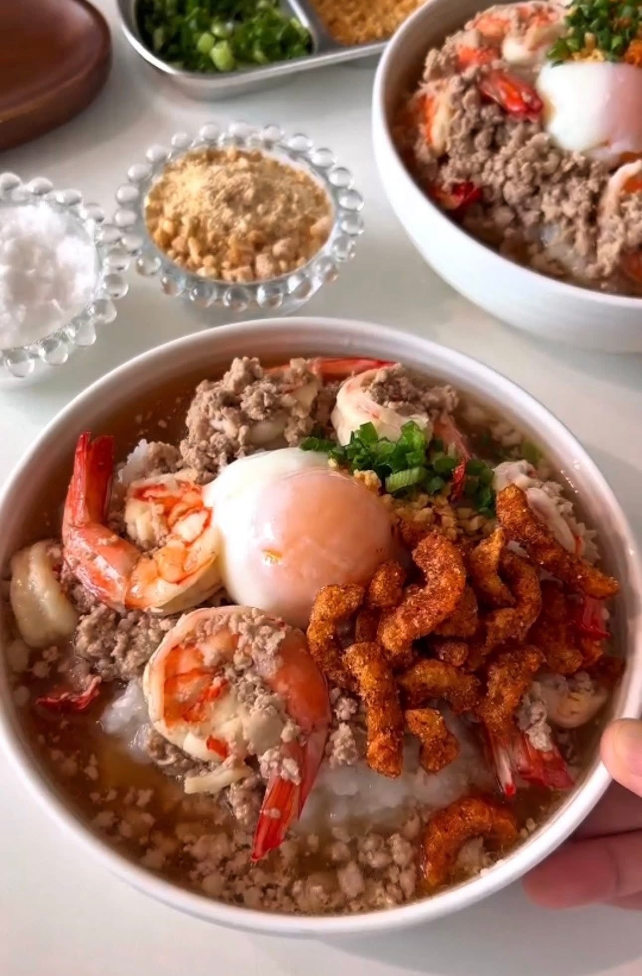 Crispy Pork Chili Paste ฯriginal flavor chili paste, medium spicy.