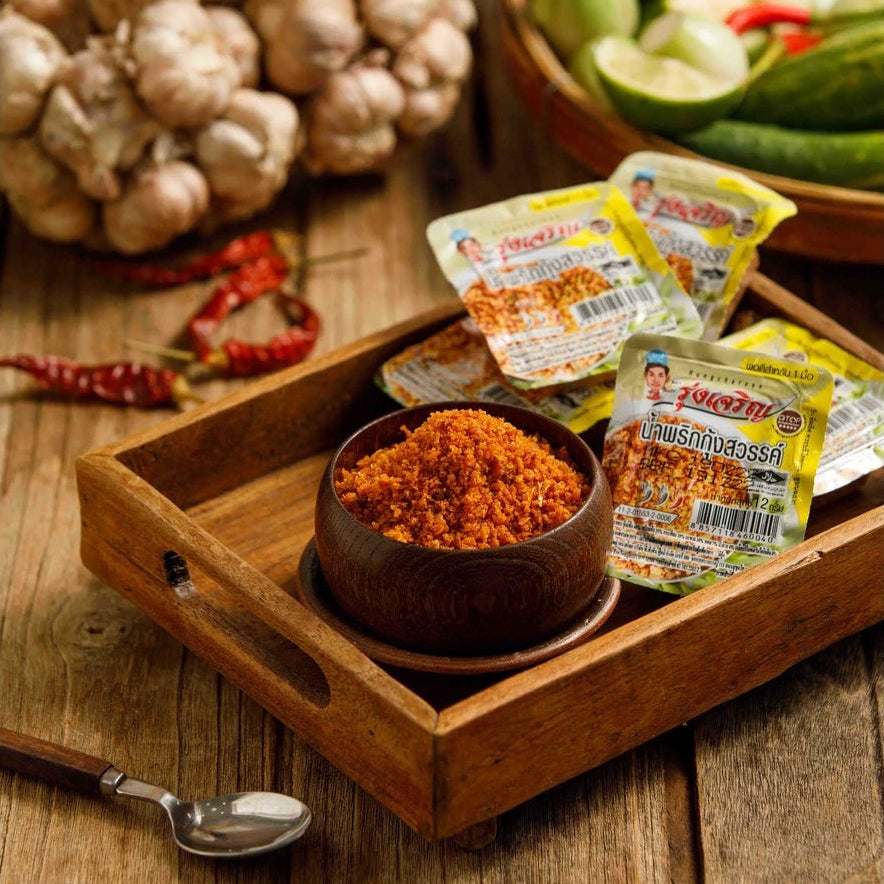 น้ำพริกกุ้งสวรรค์ - รุ่งเจริญ 12g