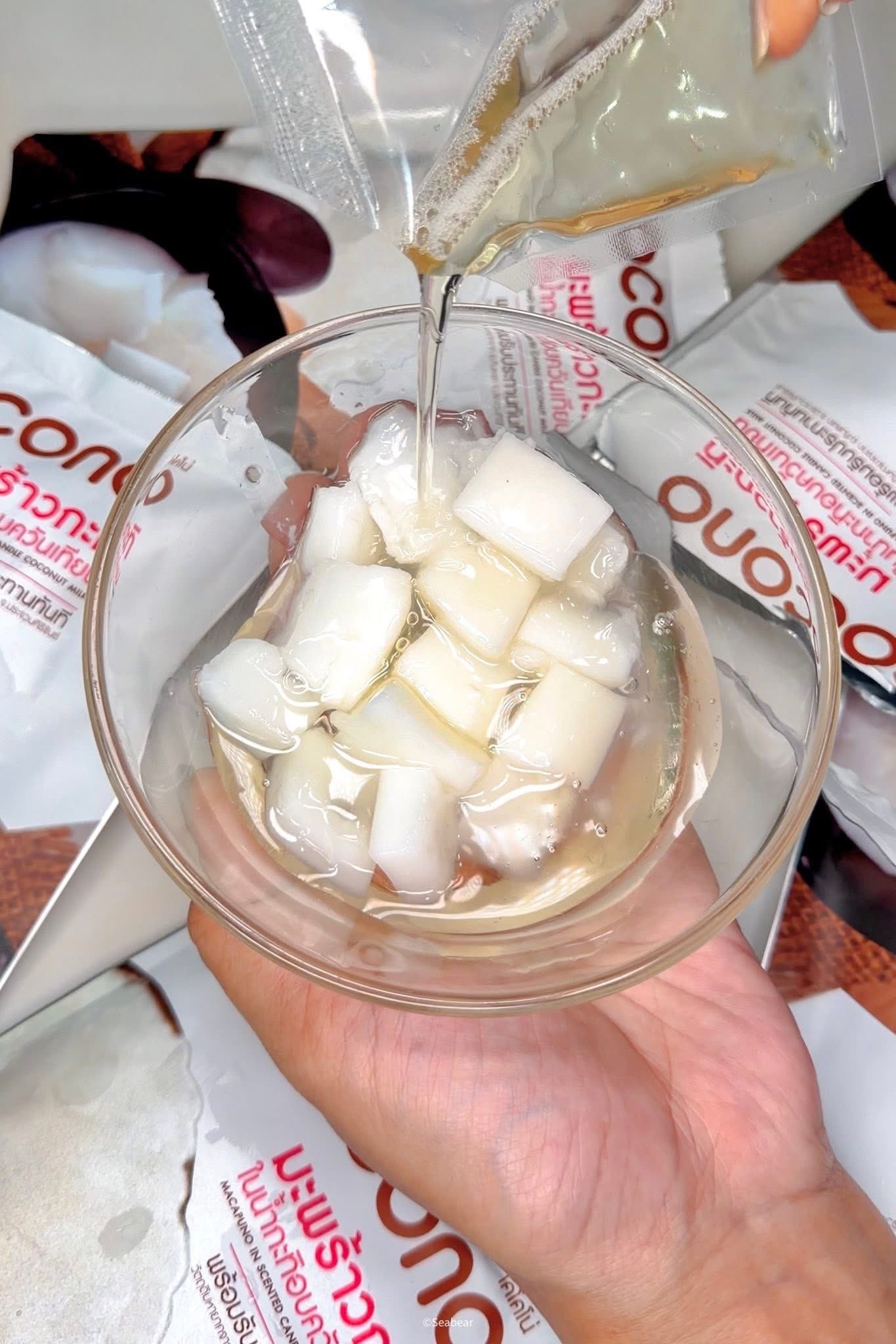 Young Coconut Pudding with Smoked Coconut Milk 180g