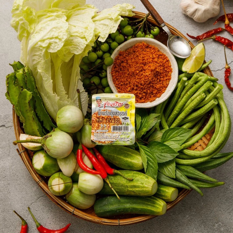 น้ำพริกกุ้งสวรรค์ - รุ่งเจริญ 12g