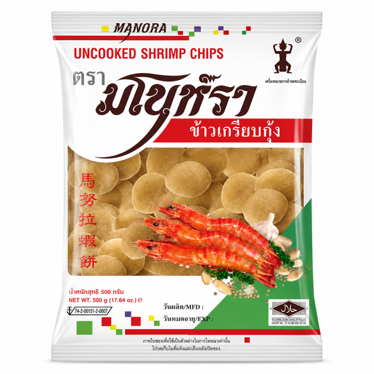 ข้าวเกรียบกุ้ง - มโนห์รา 500g