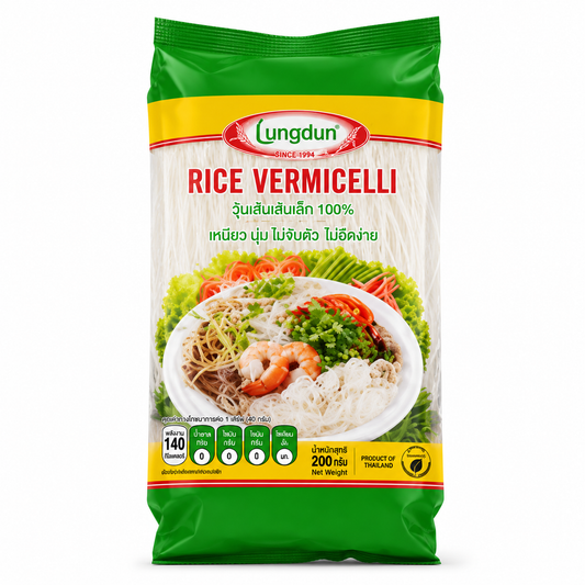 เส้นขนมจีน 0.8 mm - Longdan 400g