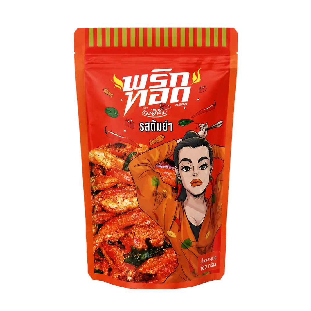 พริกทอดกรอบรสต้มยำ - แม่อิพิม 100g