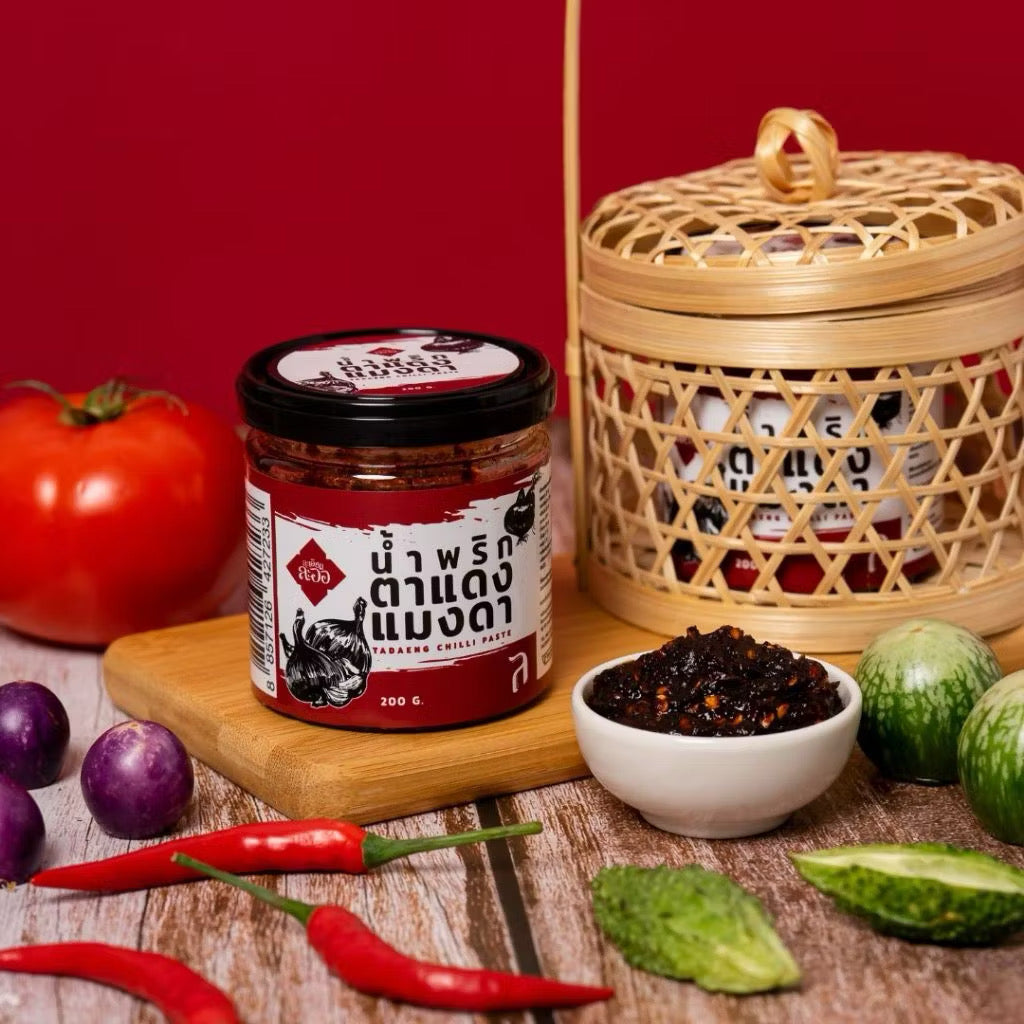 น้ำพริกตาแดงแมงดา - ละเอียดละออ 200g