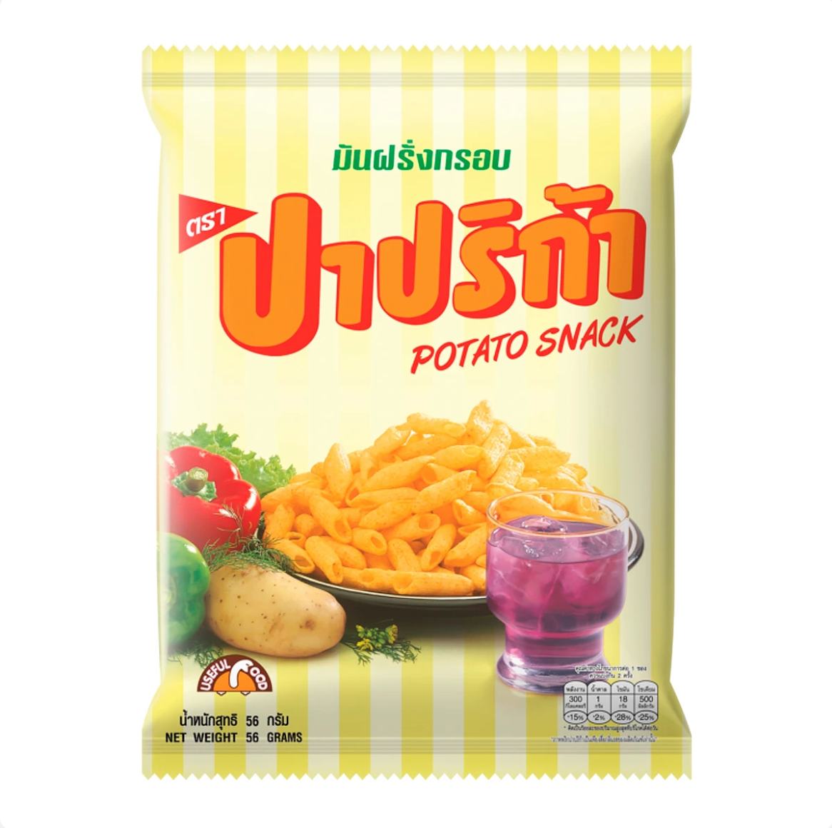 ปาปริก้า ขนมมันฝรั่งกรอบ 56g