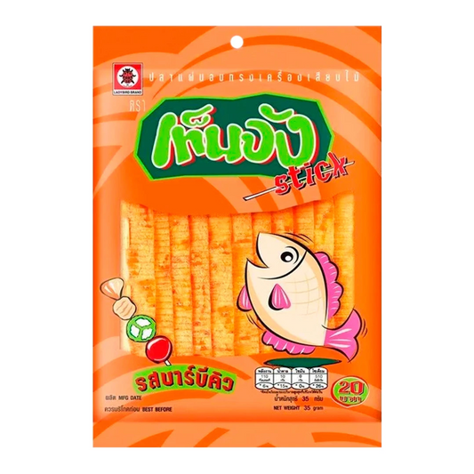 ปลาแผ่น รสบาร์บีคิว - เท็นจัง 35g