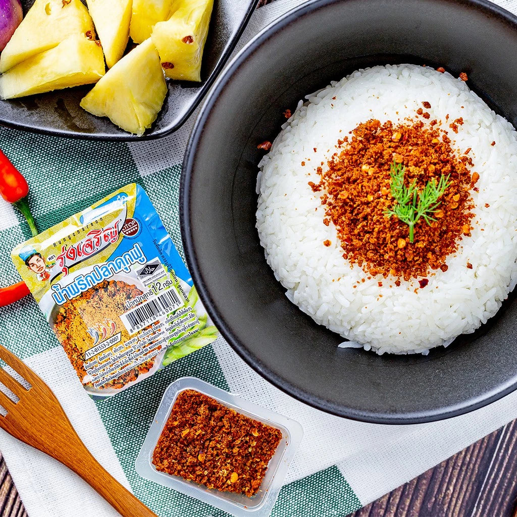 น้ำพริกปลาดุกฟู - รุ่งเจริญ 12g