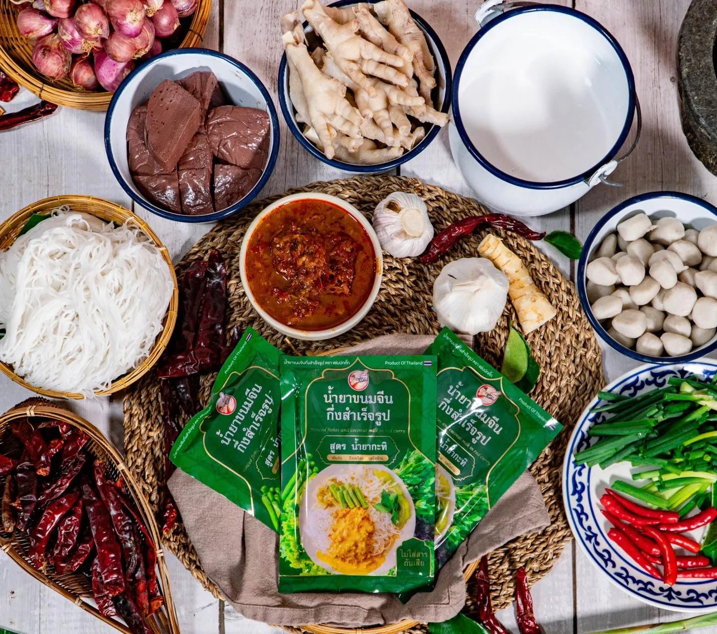 น้ำยาขนมจีนแซ่บบักคั๊ก (น้ำยากะทิ) 100g