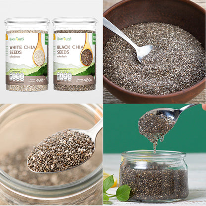 เมล็ดเจีย Organic - ไร่พระจันทร์ 200g