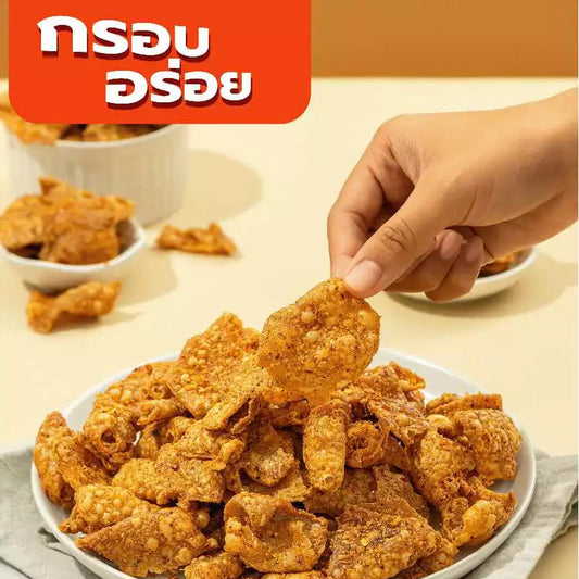น้ำพริกหนังไก่ เผ็ดมาก -  แม่แอ๊ว 40g